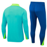 24/25  Brazil Light Green Half Pull Tracksuit  (半拉链)