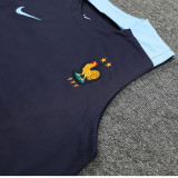 24/25 France Royal Blue Tank top and shorts suit（宝蓝）