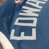 2019/2020 Timberwolves EDWARDS #1 Sky Blue Retro Top Quality Hot Pressing NBA Jersey
