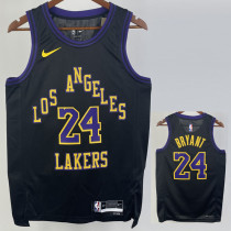 23/24 LAKERS BRYANT #24 Black City Edition Top Quality Hot Pressing NBA Jersey