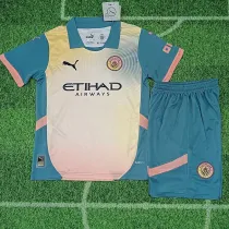24/25 Man City Fourth Kids Soccer Jersey
