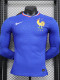 24/25 France Home  Player Version Long Sleeve Soccer Jersey (长袖)