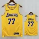 22/23 LAKERS DONCIC'#77 Yellow Top Quality Hot Pressing NBA Jersey