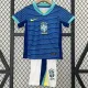 2024 Brazil Away Kids Soccer Jersey