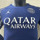 25/26 PSG Fourth Long Sleeve  Player Version Soccer Jersey
