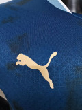 24/25 Marseille  Away Player Version Soccer Jersey(Print all Sponsor)前后广告