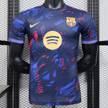 25/26 BAR Special Edition Purple Player Version Soccer Jersey(大胸花）