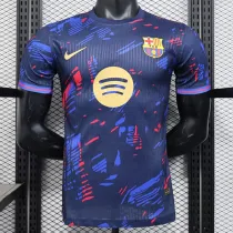 25/26 BAR Special Edition Purple Player Version Soccer Jersey(大胸花）