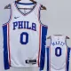 22/23 76ERS MAXEY #0 White Top Quality Hot Pressing NBA Jersey