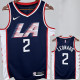2018/2019 Clippers LEONARD #2 Dark Blue City Edition Top Quality Hot Pressing NBA Jersey