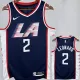 2018/2019 Clippers LEONARD #2 Dark Blue City Edition Top Quality Hot Pressing NBA Jersey