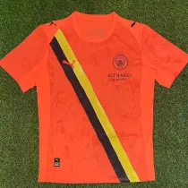 25/26 Man City Goalkeeper Orange  Fans Soccer Jersey
