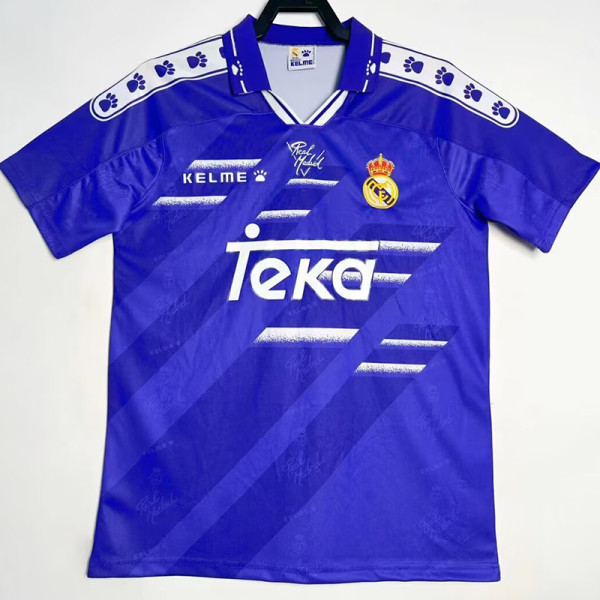 1994/1996 RMA Away Purple Blue Retro Soccer Jersey