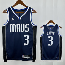 22/23 Dallas Mavericks DAVIS #3 Royal Blue Flying Man Top Quality Hot Pressing NBA Jersey