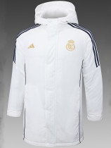 24/25 RMA White Hooded Cotton Coat (金标)帽棉衣
