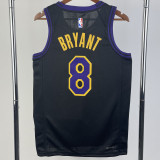 23/24 LAKERS BRYANT #8 Black City Edition Top Quality Hot Pressing NBA Jersey