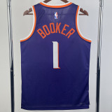 23/24 SUNS BOOKER #1 Purple Top Quality Hot Pressing NBA Jersey