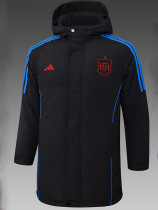 24/25 Spain Black Hooded Cotton Coat G233