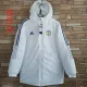 22/23 Man Utd White Hooded Cotton Coat Blue Edge (蓝色边) 棉衣