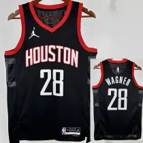 23/24 Rockets WAGNER #28 Black Top Quality Hot Pressing NBA Jersey (Trapeze Edition)飞人版