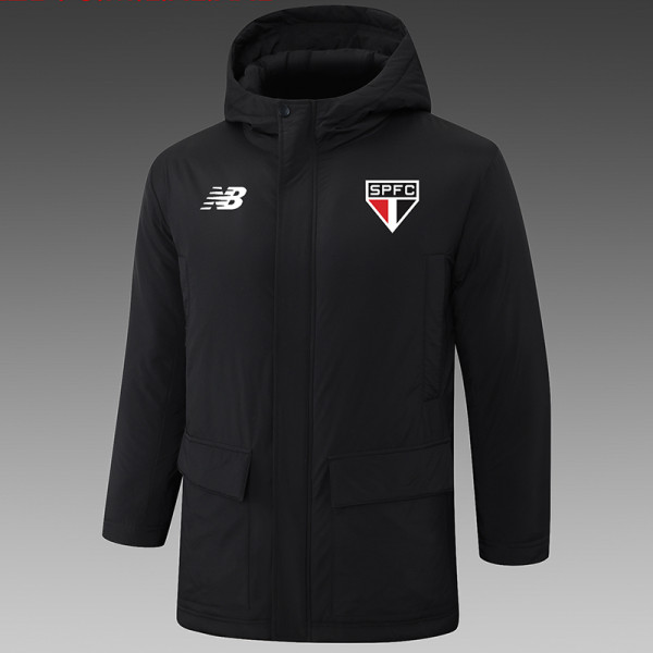 24/25  Sao Paulo  Black Hooded Cotton Coat G261