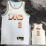 22/23 Cleveland Cavaliers IRVING #2 White City Edition Top Quality Hot Pressing NBA Jersey