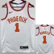17/18 SUNS Booker #1White Retro Top Quality Hot Pressing NBA Jersey