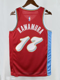 24/25 Grizzlies KAWAMURA #17 Red City Edition Top Quality Hot Pressing NBA Jersey