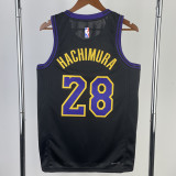 23/24 LAKERS HACHIMURA #28 Black City Edition Top Quality Hot Pressing NBA Jersey