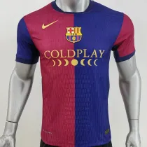 24/25 BAR  Co Branded Version Player Version Soccer Jersey(COLDPLAY广告）