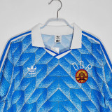1988 Germany Home Long Sleeve Retro Soccer Jersey(长袖）
