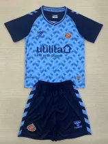 24/25 Sunderland Blue Goalkeeper Kids Soccer Jersey