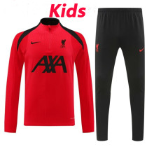 24/25  LIV Red Kids Half Pull Tracksuit  (童装、半拉链)