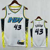 24/25 Indiana Pacers SIAKAM #43 City Editiao Top Quality Hot Pressing NBA Jersey