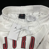 24/25 JOR White Grey Cotton shorts(005、前横大JOR标、全棉)
