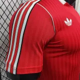 25/26  Man Utd leisure Red Retro  Player Version T-shirt