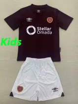 24/25 Heart of Midlothian Home  Kids Soccer Jersey(儿童套装）