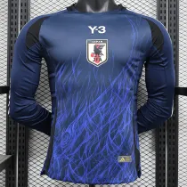 24/25 Japan Blue（Y-3)  Player Version  Long  Soccer Jersey(长袖）