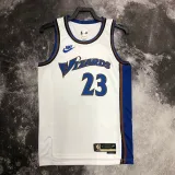 22/23 Wizards JORDAN #23 White Top Quality Hot Pressing NBA Jersey (Retro Logo)
