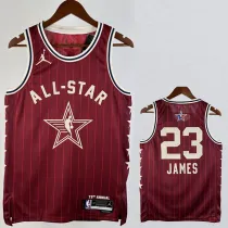 23/24 ALL-STAR JAMES #23 Red Top Quality Hot Pressing NBA Jersey