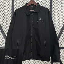 2024 New Jordon Black Windbreaker(背下带小字）