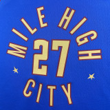 22/23 Nuggets MURRAY #27 Blue Top Quality Hot Pressing NBA Jersey (Trapeze Edition) 飞人版