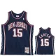 2006/2007 NETS CARTER #15 Dark Blue Retro Top Quality Hot Pressing NBA Jersey