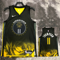 22/23 WARRIORS THOMPSON #11 Black City Edition Top Quality Hot Pressing NBA Jersey