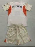 24/25  Dortmund Khaki Goalkeeper Kids Soccer Jersey(儿童）