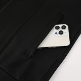 24/25  Man Utd  Black Jacket Tracksuit #06(袖带红白边）