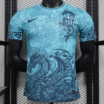 24/25 BAR Blue Dragon Pattern Edition Player Version Soccer Jersey