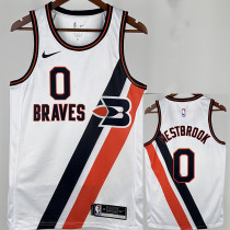 2019/2000 Clippers WESTBROOK #0 White City Edition Top Quality Hot Pressing NBA Jersey