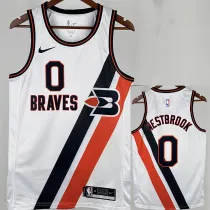 2019/2000 Clippers WESTBROOK #0 White City Edition Top Quality Hot Pressing NBA Jersey