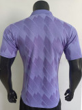 2025 ARS Purple Checkered pattern  Player Version  Polo Shirt